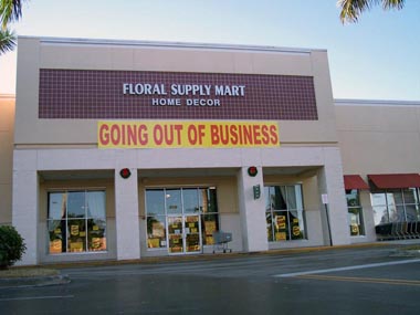 Floral Supply Closing